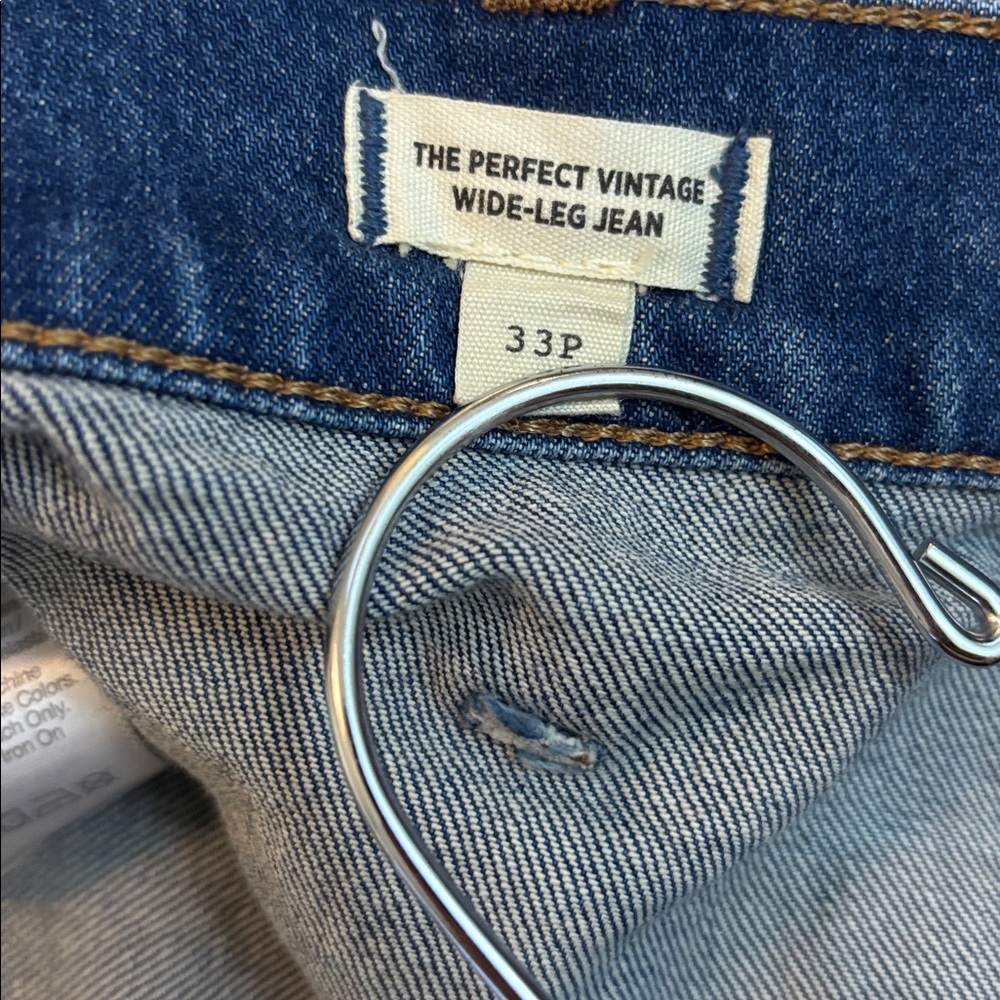 MADEWELL | denim blue jeans the perfect vintage wide leg jean 33P 33 P - Picture 5 of 5